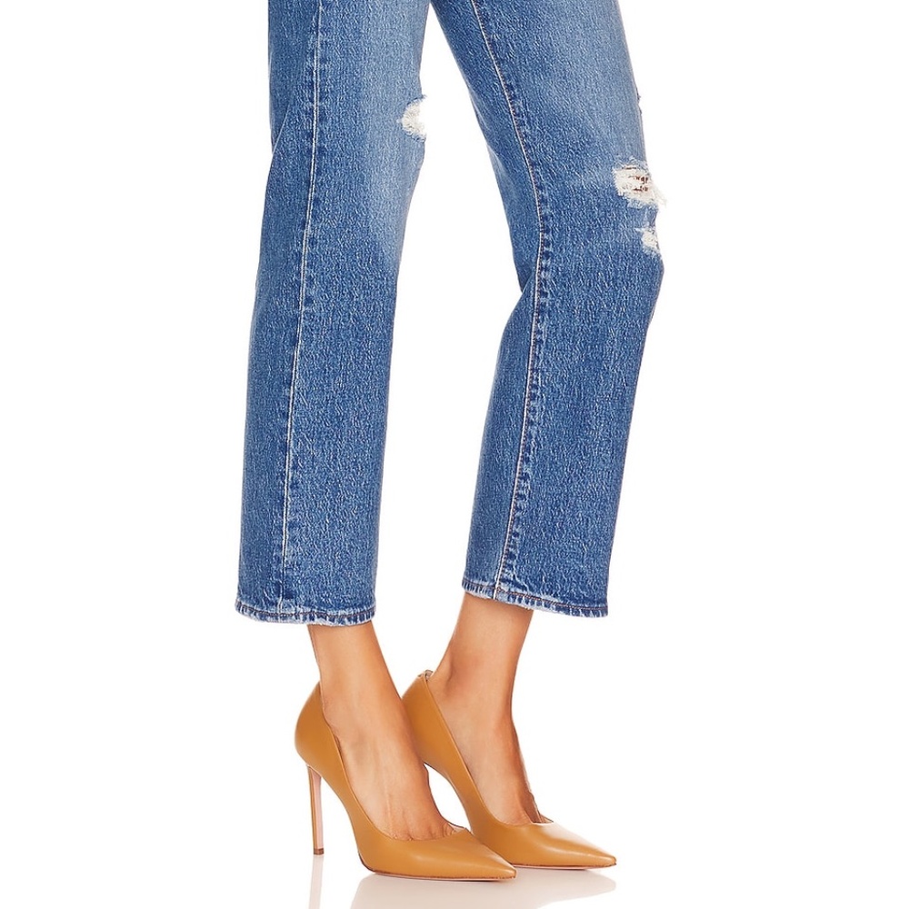 REVOLVE Blue Straight Leg Jeans - Picture 3 of 12